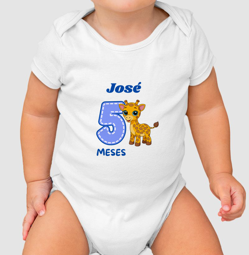 Body Personalizado Mêsversário - 100% Algodão