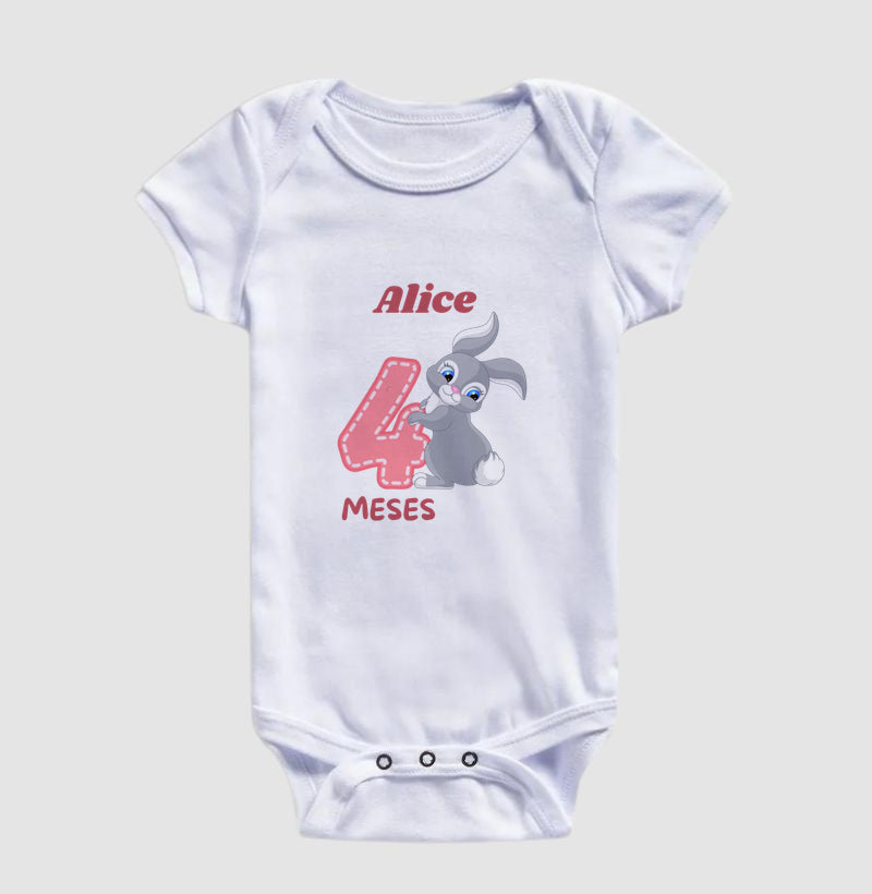 Body Personalizado Mêsversário - 100% Algodão