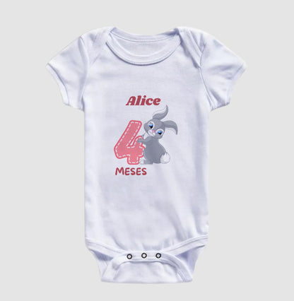 Body Personalizado Mêsversário - 100% Algodão