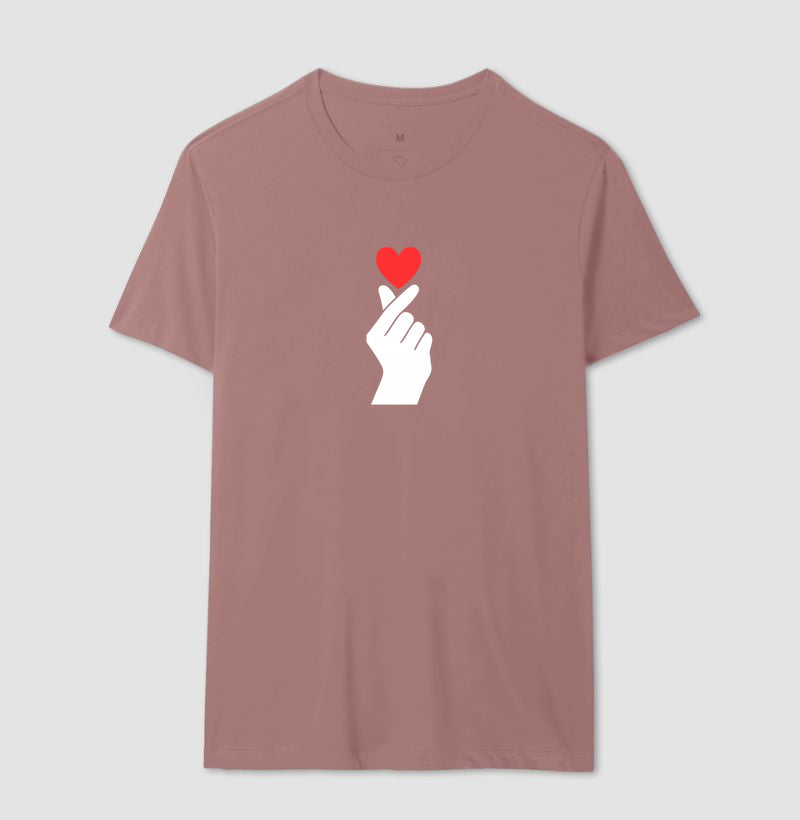 Camiseta Personalizada Coração de Dorama - 100% Algodão