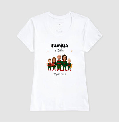 Camiseta Personalizada Família Elfo- 100% Algodão