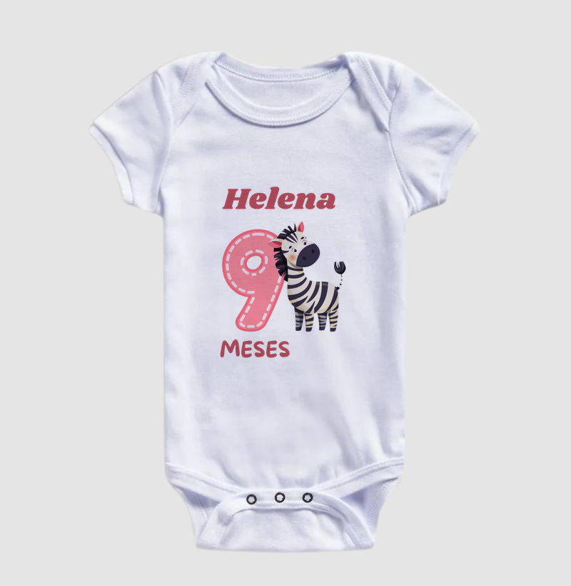 Body Personalizado 9º Mêsversário - 100% Algodão