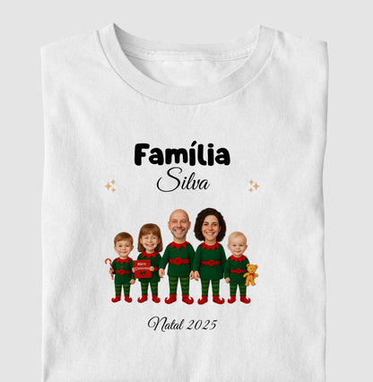 Camiseta Personalizada Família Elfo- 100% Algodão