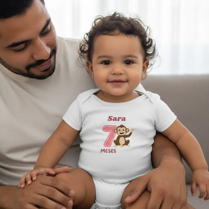 Body Personalizado 7º Mêsversário - 100% Algodão