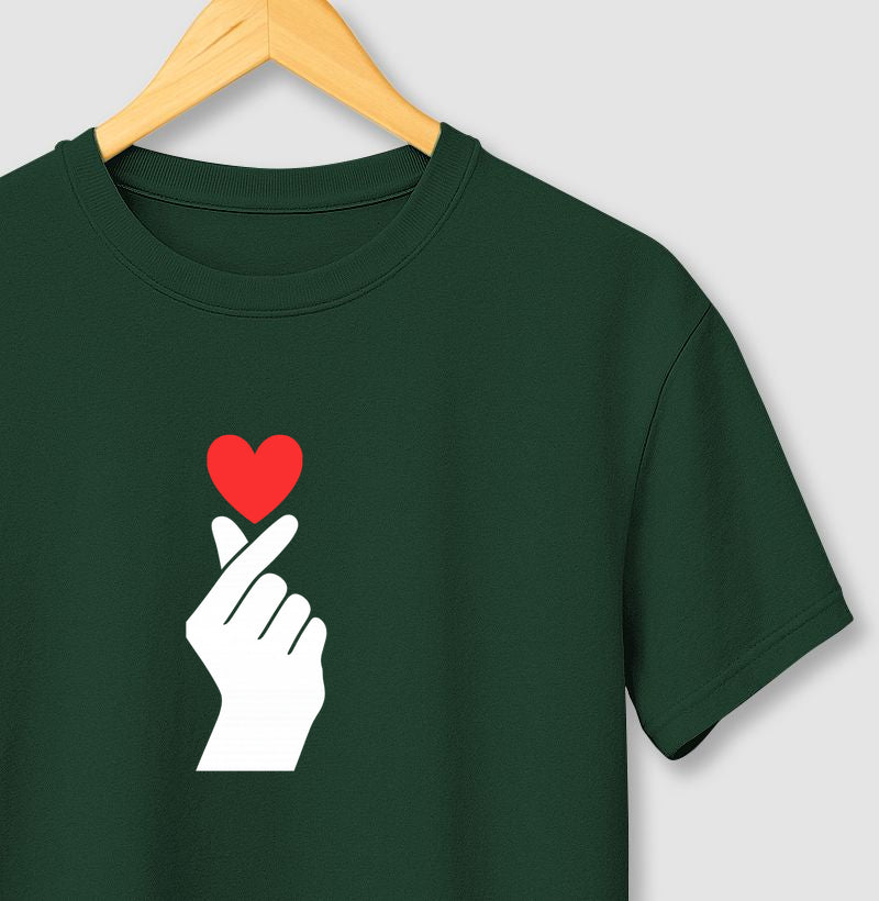 Camiseta Personalizada Coração de Dorama - 100% Algodão