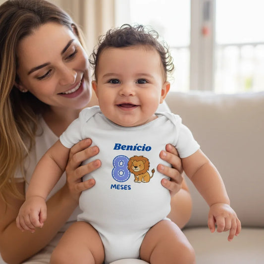 Body Personalizado 8º Mêsversário - 100% Algodão