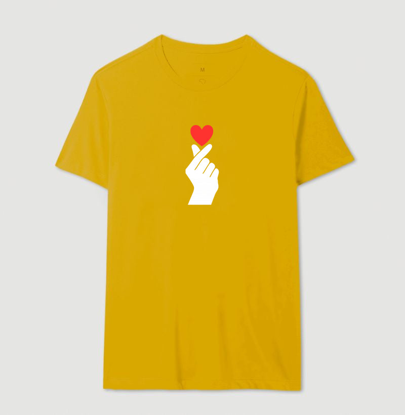 Camiseta Personalizada Coração de Dorama - 100% Algodão