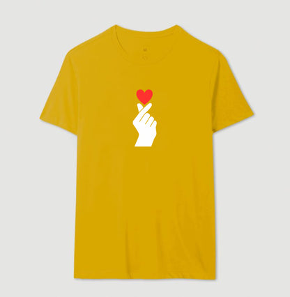 Camiseta Personalizada Coração de Dorama - 100% Algodão