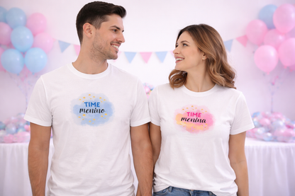 Camiseta Personalizada Chá Revelação - 100% Algodão