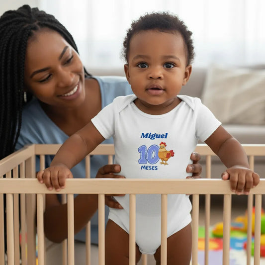 Body Personalizado 10º Mêsversário - 100% Algodão
