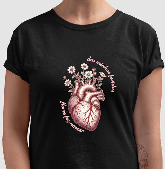 Das minhas feridas Flores fez nascer