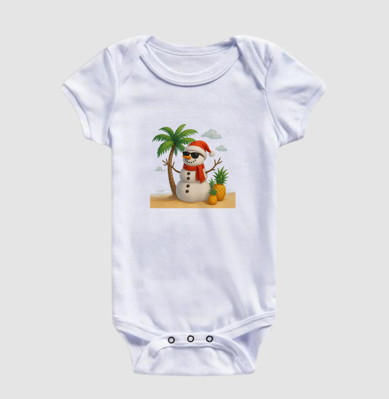 Bonequinho de Neve na Praia