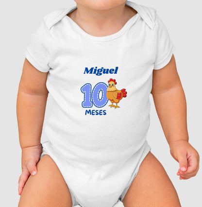 Body Personalizado 10º Mêsversário - 100% Algodão