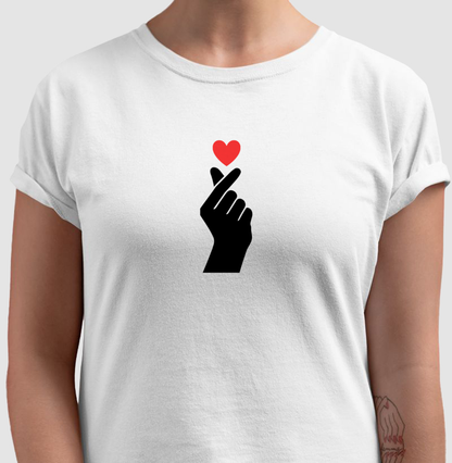 Camiseta Personalizada Coração de Dorama - 100% Algodão