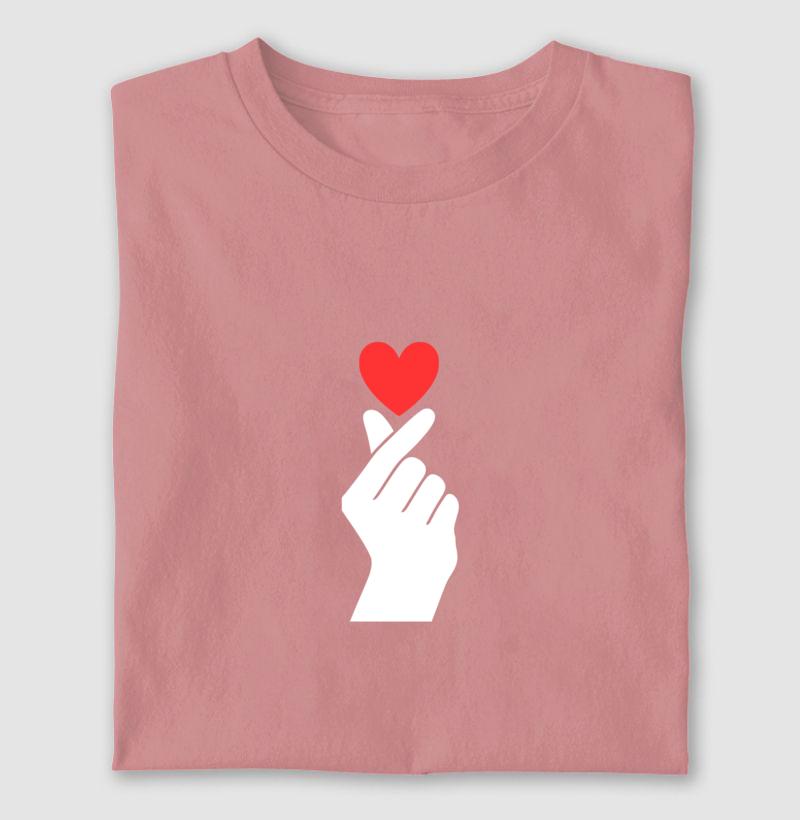 Camiseta Personalizada Coração de Dorama - 100% Algodão