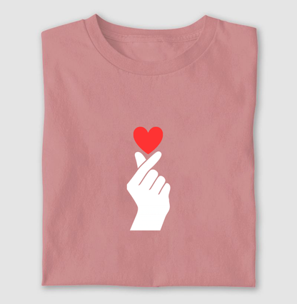 Camiseta Personalizada Coração de Dorama - 100% Algodão